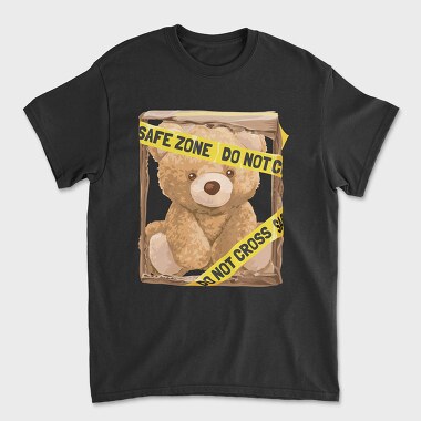 Do Not Cross Teddy Bear, Tricou Barbati (Unisex)