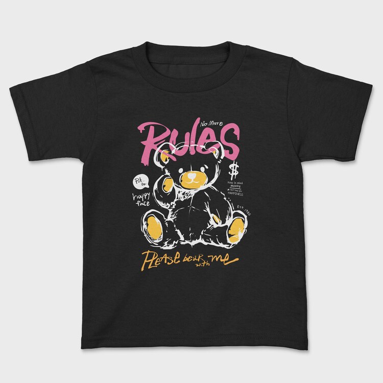 No More Rules Teddy, Tricou Copii