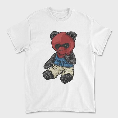 Red Mask Teddy, Tricou Barbati (Unisex)