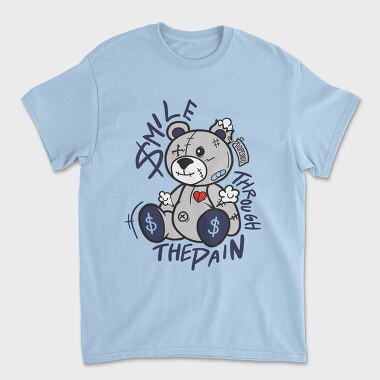 Smile Through the Pain Teddy Bear, Tricou Barbati (Unisex)