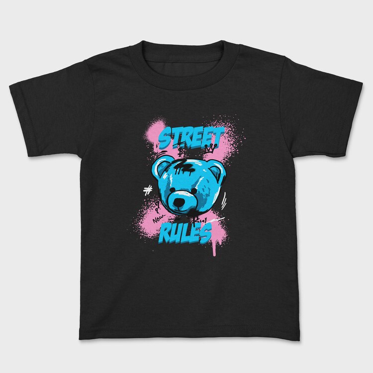 Street Rules Teddy, Tricou Copii