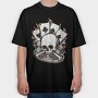 Poker Skull Bones, Tricou Oversize Barbati (Unisex)