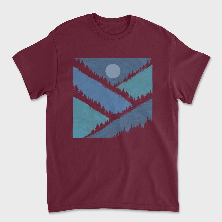 Geometric Mountains, Tricou Barbati (Unisex)