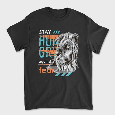 Hungry Lion, Tricou Barbati (Unisex)