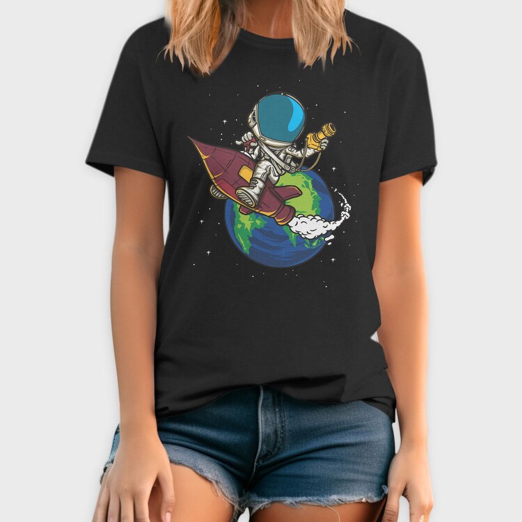 Space Rocket Explorer, Tricou Barbati (Unisex)