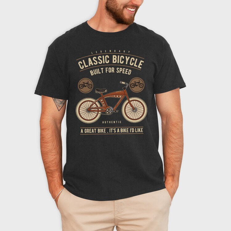 Legendary Classic Bicycle, Tricou Barbati (Unisex)