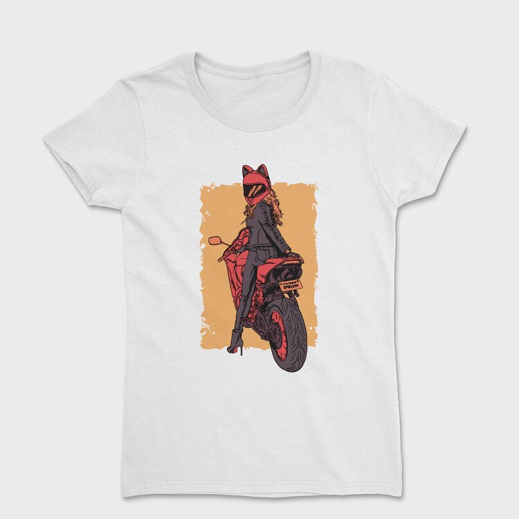 Cat Woman Motorbike, Tricou Femei