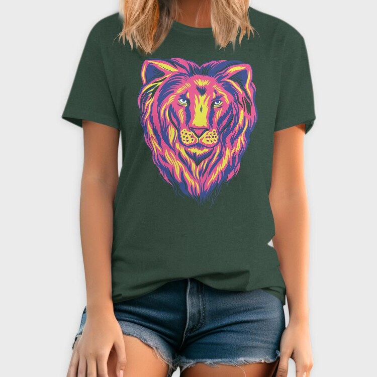 Colorful Lion, Tricou Barbati (Unisex)