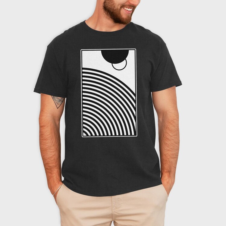 Minimal Geometric 1, Tricou Barbati (Unisex)