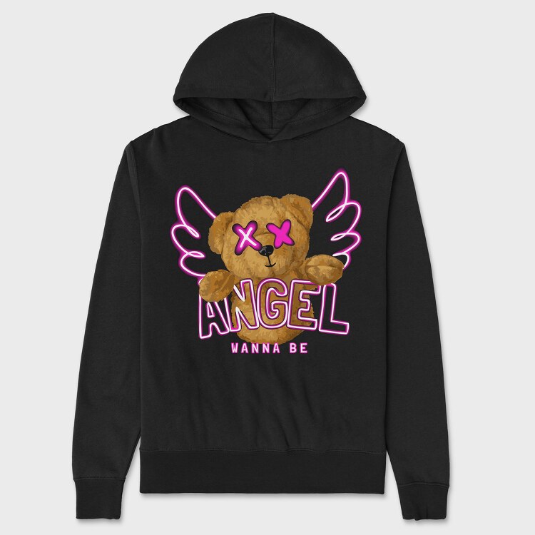 Angel Wanna Be Teddy, Hanorac Oversize Barbati (Unisex)