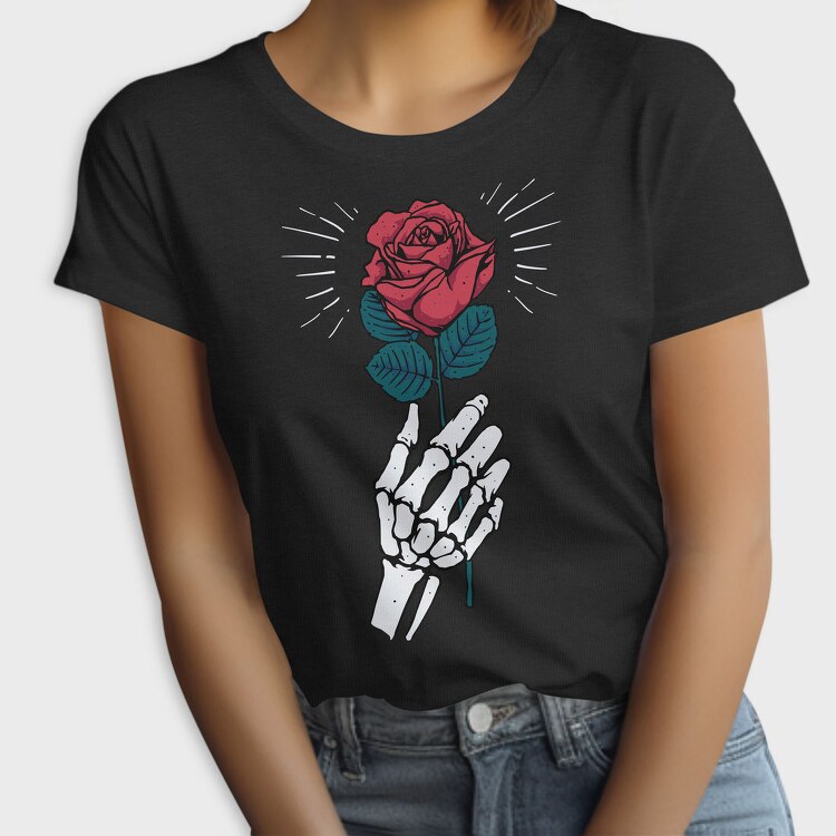 Skeleton Rose, Tricou Femei
