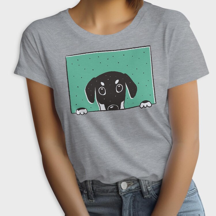 Peeking Dog, Tricou Femei