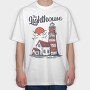 Lighthouse House, Tricou Oversize Barbati (Unisex)