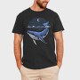Whale Moon Night, Tricou Barbati (Unisex)