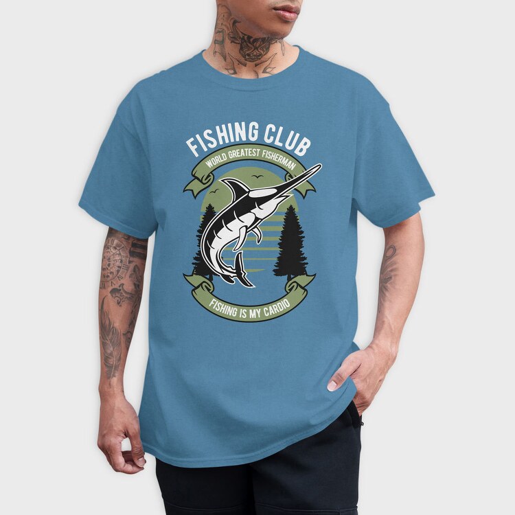Fishing Cardio Marlin, Tricou Barbati (Unisex)