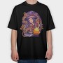 Witchcraft And Cat, Tricou Oversize Barbati (Unisex)