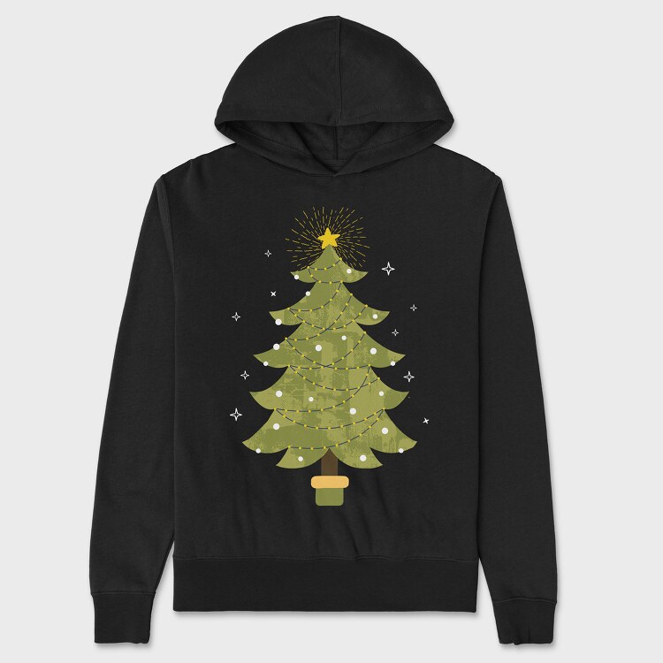 Christmas Tree, Hanorac Oversize Barbati (Unisex)