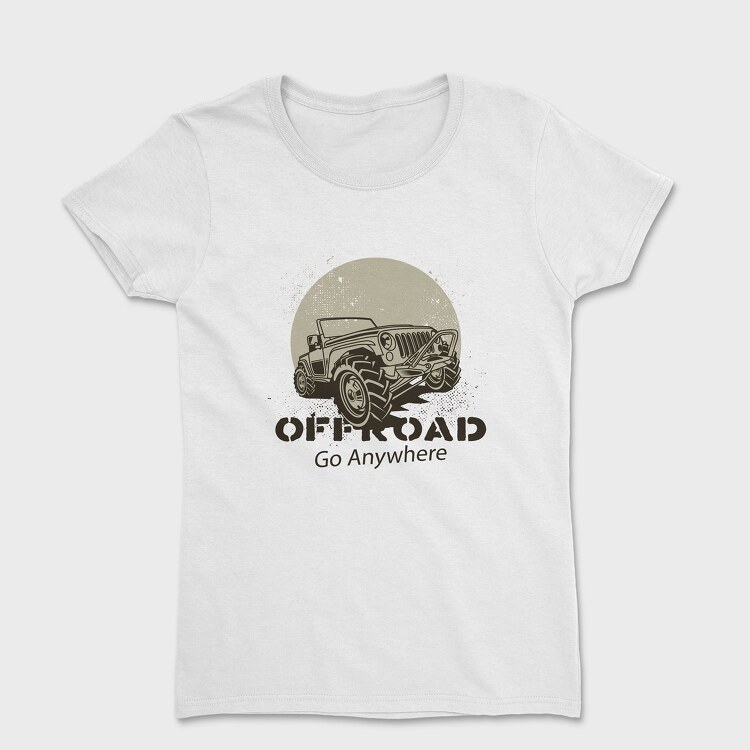 Offroad Go Anywhere Jeep, Tricou Femei