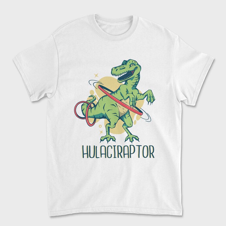 Velociraptor Hula Hoop, Tricou Barbati (Unisex)