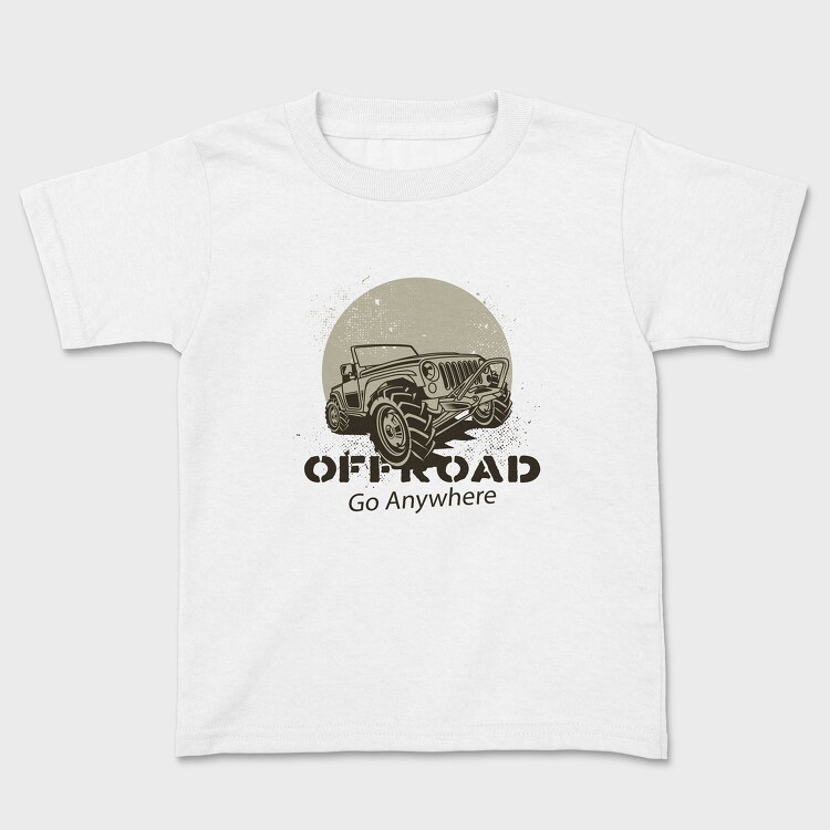 Offroad Go Anywhere Jeep, Tricou Copii