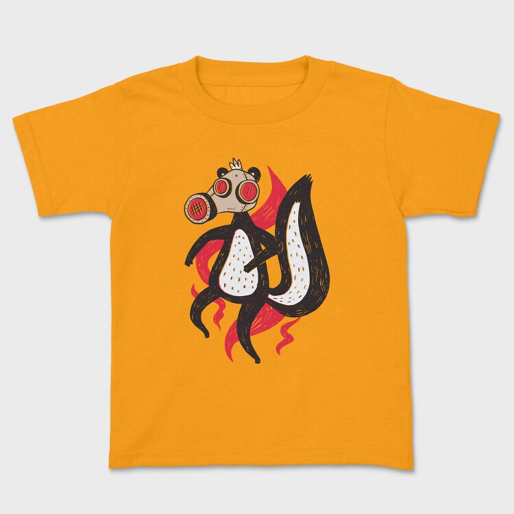 Tricou Copii, Skunk With Gas Mask