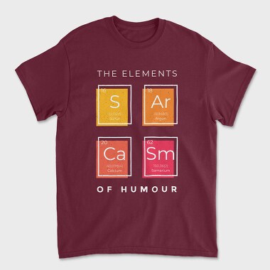 Tricou Barbati (Unisex), The Elements of Humour