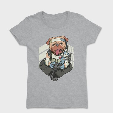 Tricou Femei, Gamer Pug