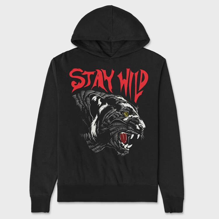 Stay Wild, Hanorac Oversize Barbati (Unisex)