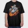 Space Rocket Rider 1, Tricou Oversize Barbati (Unisex)