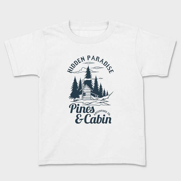 Pines and Cabin, Tricou Copii