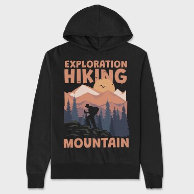 Exploration Hiking Mountain, Hanorac Oversize Barbati (Unisex)