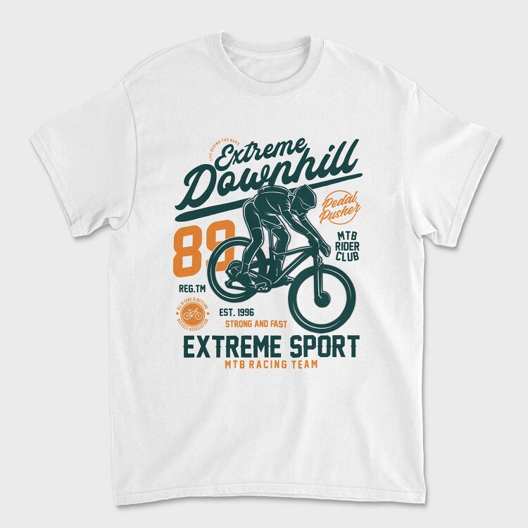 Extreme Downhill Racer, Tricou Barbati (Unisex)