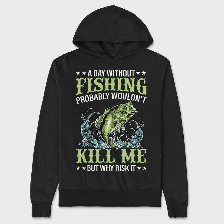 Fishing Kill Me, Hanorac Oversize Barbati (Unisex)