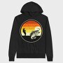 Fishing Sunset, Hanorac Oversize Barbati (Unisex)