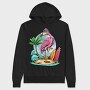 Flamingo Surf Paradise, Hanorac Oversize Barbati (Unisex)