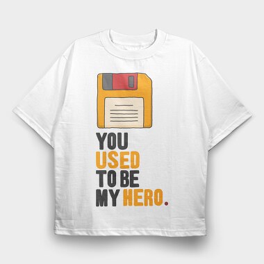 Floppy Disk Nostalgia, Tricou Oversize Barbati (Unisex)