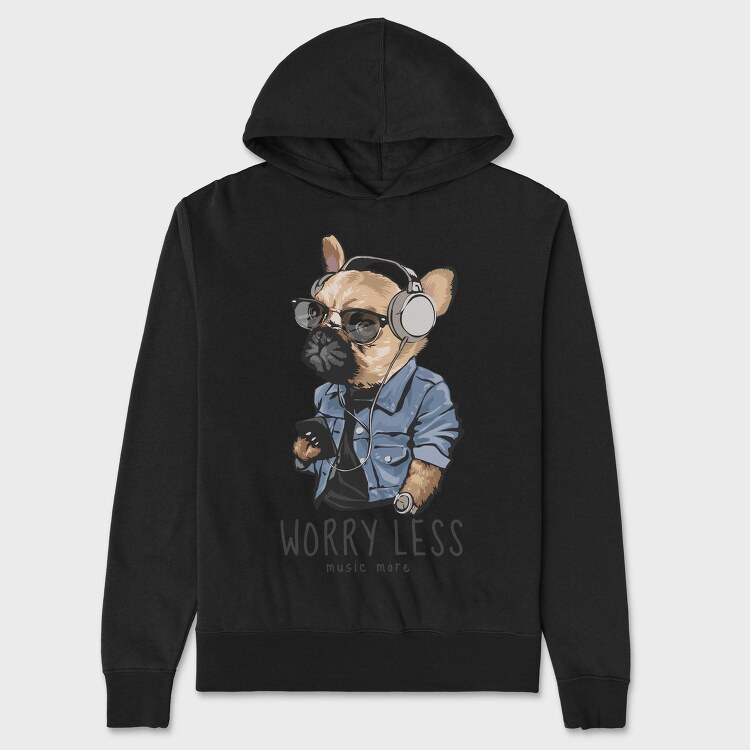 Frenchie Tunes, Hanorac Oversize Barbati (Unisex)