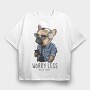 Frenchie Tunes, Tricou Oversize Barbati (Unisex)