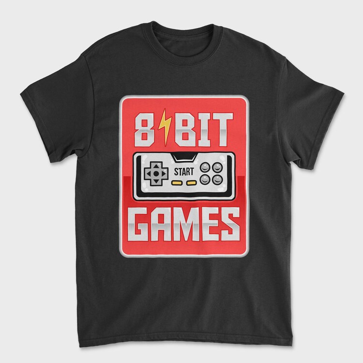 8 Bit Gaming Nostalgia, Tricou Barbati (Unisex)