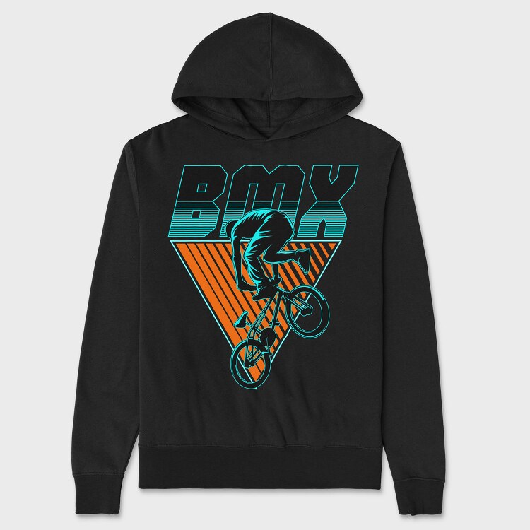 Bmx Neon Stunt, Hanorac Oversize Barbati (Unisex)