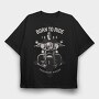 Born To Ride 1985, Tricou Oversize Barbati (Unisex)