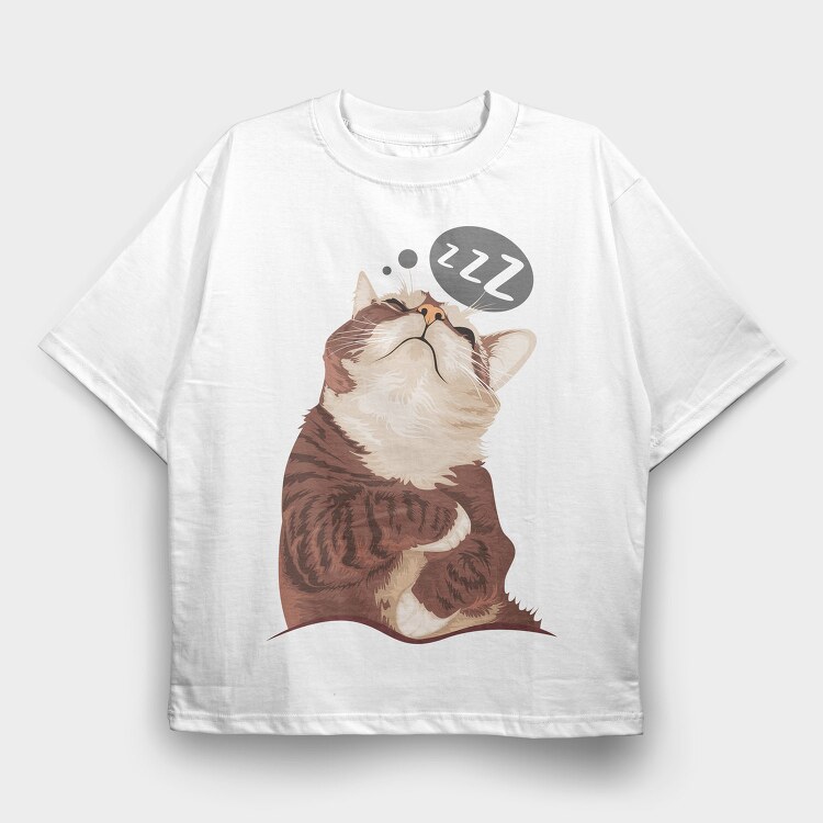 Catnap Dreams, Tricou Oversize Barbati (Unisex)