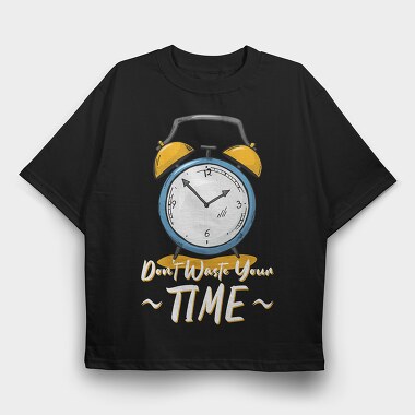 Alarm Clock Time, Tricou Oversize Barbati (Unisex)