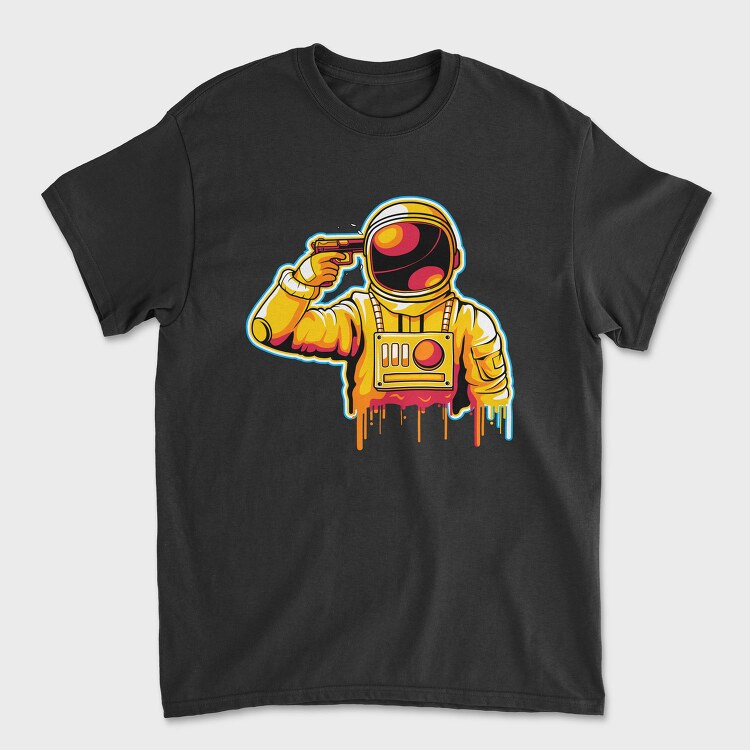 Astronaut Gunner, Tricou Barbati (Unisex)