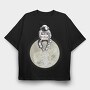 Astronaut Moon Miss You, Tricou Oversize Barbati (Unisex)