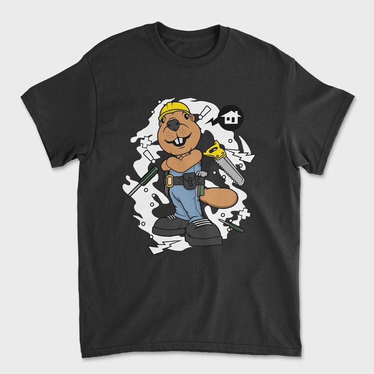 Beaver Builder, Tricou Barbati (Unisex)