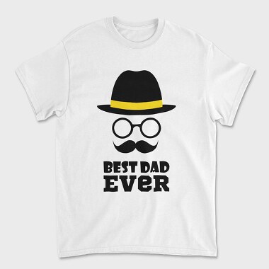Best Dad Ever Hat, Tricou Barbati (Unisex)