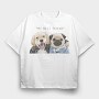 Best Friend Duo, Tricou Oversize Barbati (Unisex)