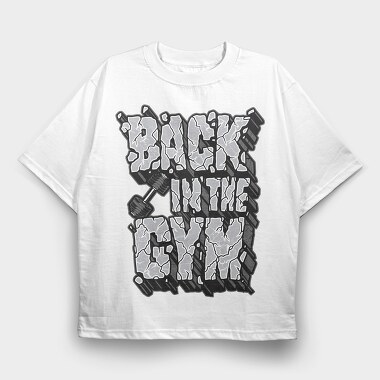 Black Gym Grind, Tricou Oversize Barbati (Unisex)