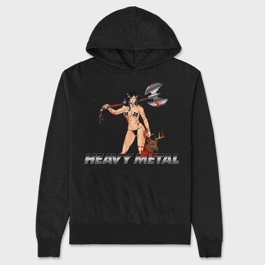 Heavy Metal Huntress, Hanorac Oversize Barbati (Unisex)